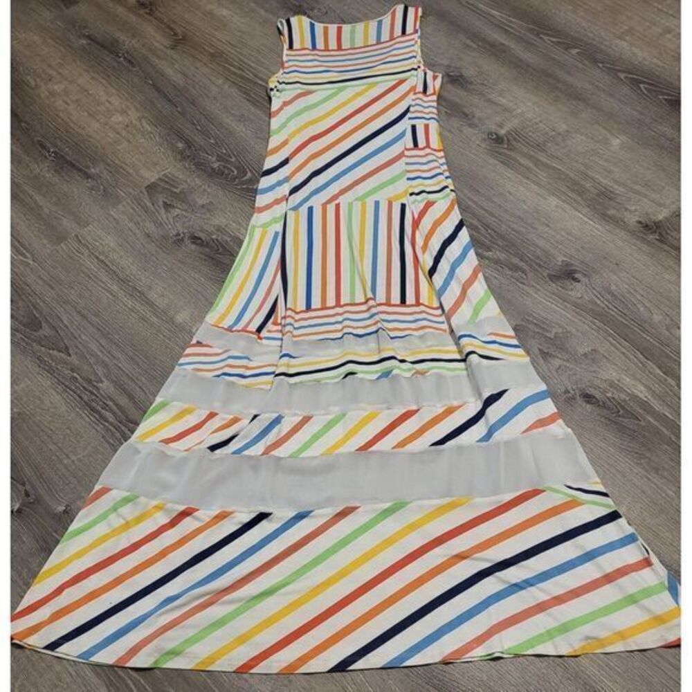 Peter Som Multicolor Striped Maxi Dress - Picture 5 of 11
